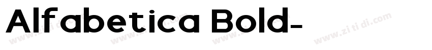 Alfabetica Bold字体转换